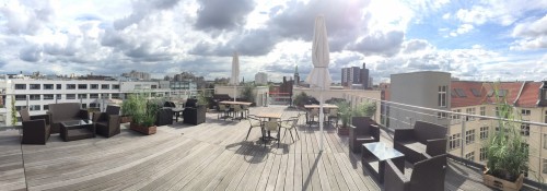 Dachterrasse SkyLiveClub - geraucht wird draußen... ;)